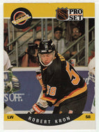 Robert Kron RC - Vancouver Canucks (NHL Hockey Card) 1990-91 Pro Set # 642 Mint