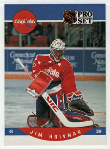 Jim Hrivnak RC - Washington Capitals (NHL Hockey Card) 1990-91 Pro Set # 646 Mint