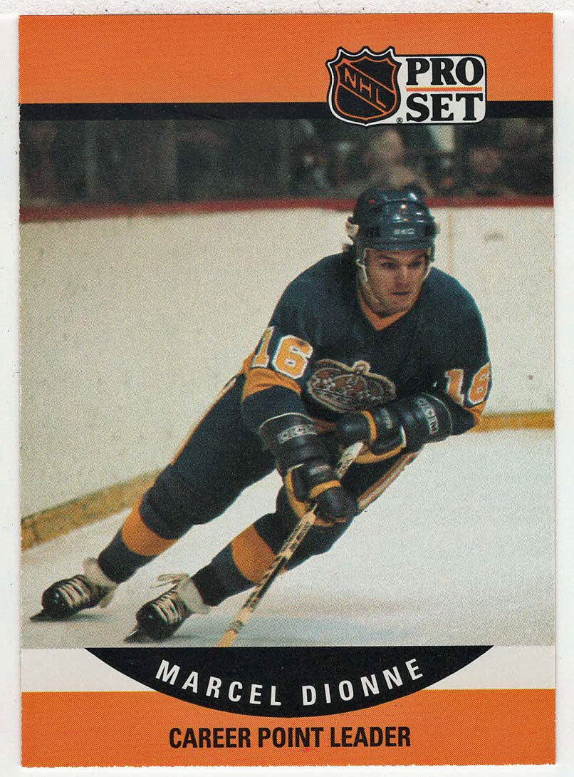 Marcel Dionne - Los Angeles Kings - Career Point Leader (NHL Hockey Card) 1990-91 Pro Set # 653 Mint