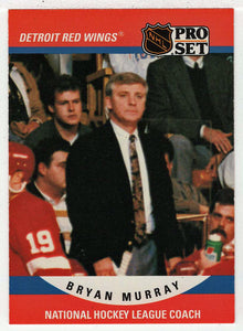 Bryan Murray - Detroit Red Wings - Coach (NHL Hockey Card) 1990-91 Pro Set # 664 Mint