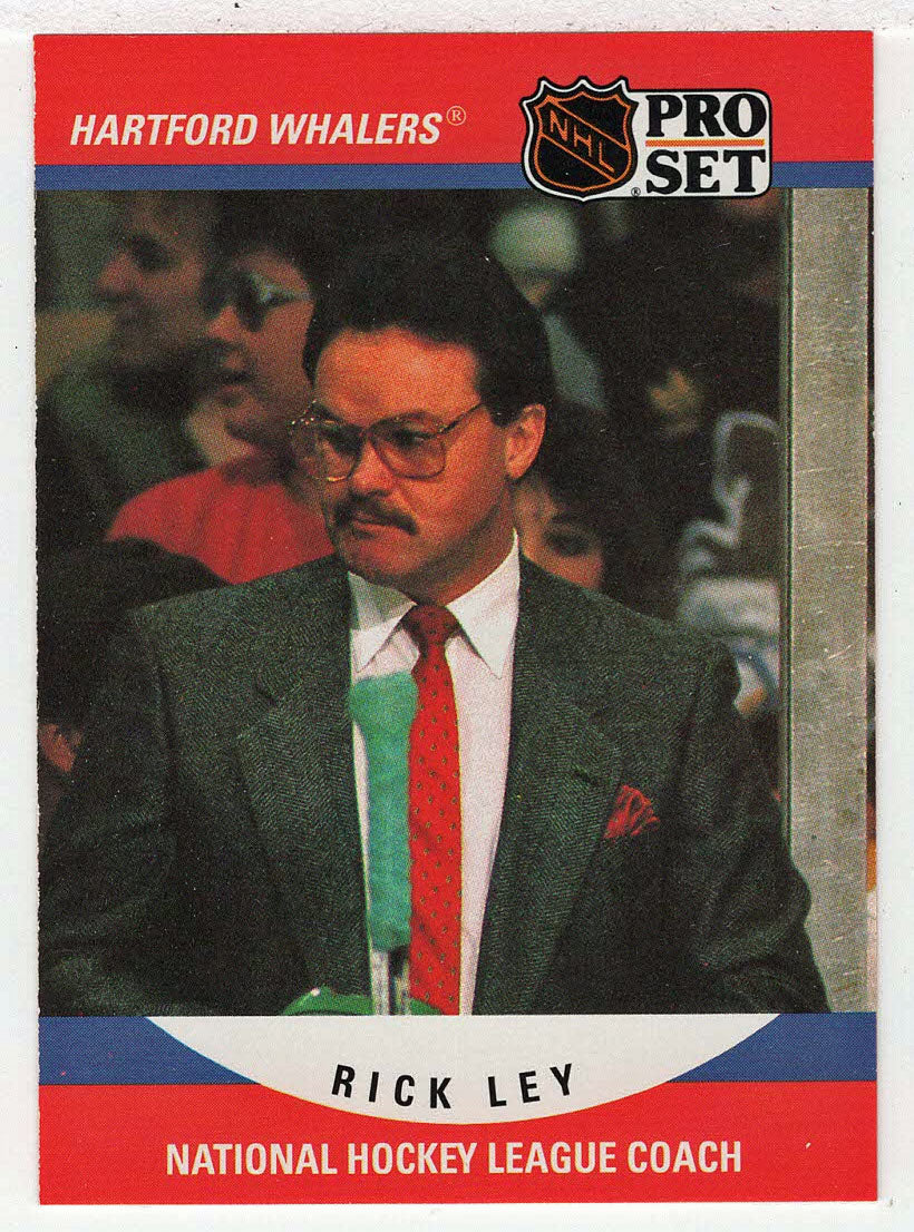Rick Ley - Hartford Whalers - Coach (NHL Hockey Card) 1990-91 Pro Set # 666 Mint
