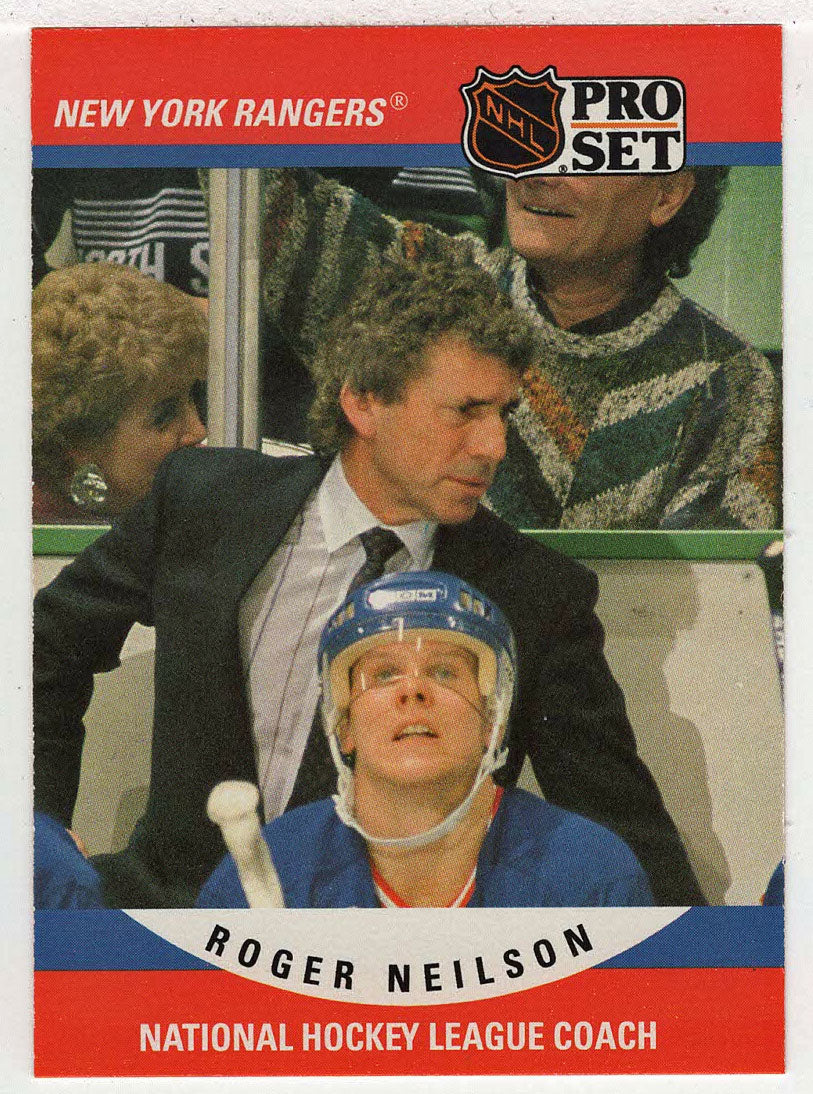 Roger Neilson - New York Rangers - Coach (NHL Hockey Card) 1990-91 Pro Set # 672 Mint