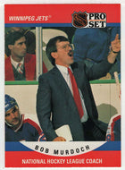 Bob Murdoch - Winnipeg Jets - Coach (NHL Hockey Card) 1990-91 Pro Set # 680 Mint