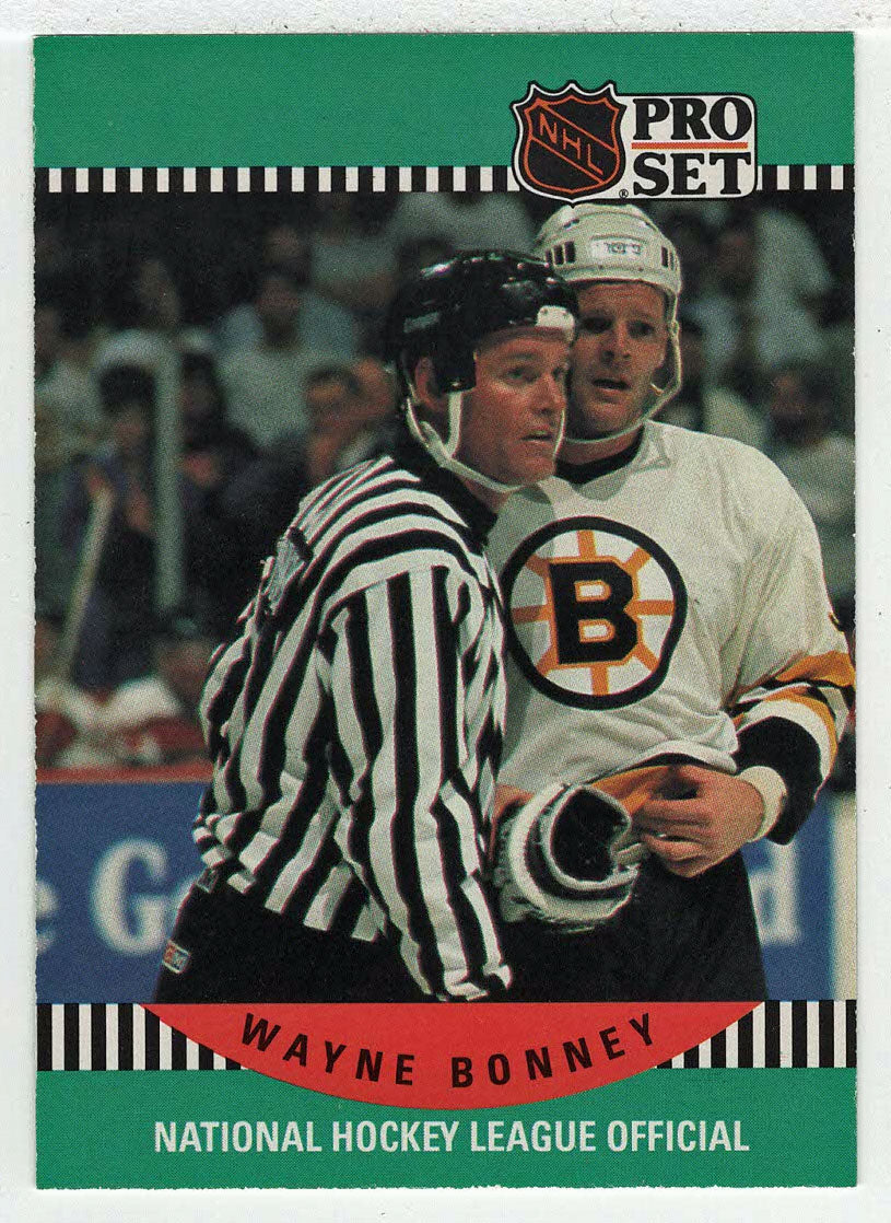 Wayne Bonney - Official (NHL Hockey Card) 1990-91 Pro Set # 682 Mint