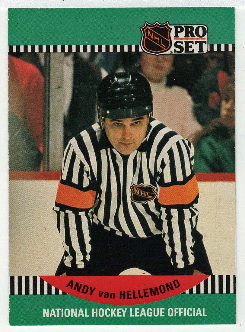 Andy van Hellemond - Official (NHL Hockey Card) 1990-91 Pro Set # 701 Mint