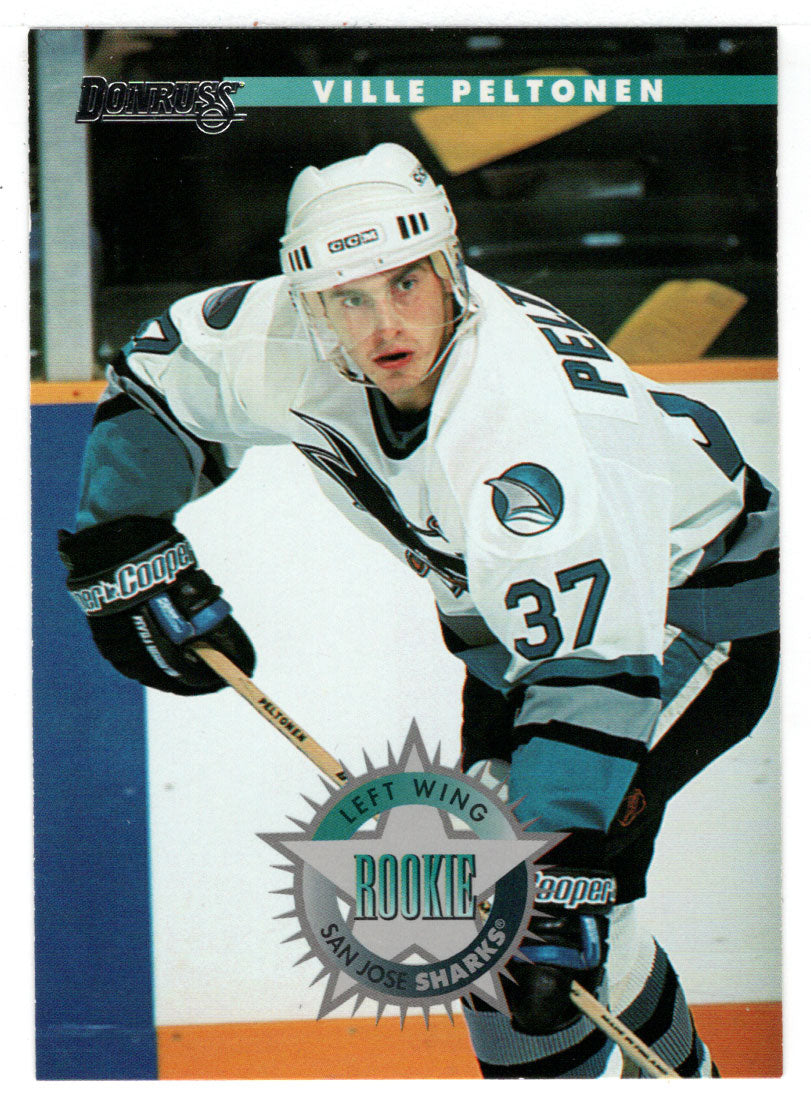 Ville Peltonen - San Jose Sharks (NHL Hockey Card) 1996-97 Donruss # 224 Mint