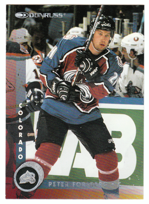 Peter Forsberg - Colorado Avalanche (NHL Hockey Card) 1997-98 Donruss # 1 Mint