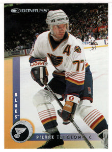 Pierre Turgeon - St. Louis Blues (NHL Hockey Card) 1997-98 Donruss # 28 Mint