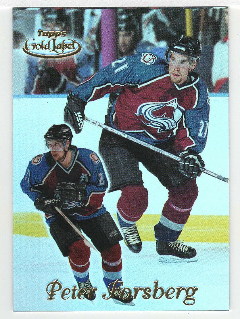 Peter Forsberg - Colorado Avalanche (NHL Hockey Card) 1999-00 Topps Gold Label Class # 1 # 27 Mint