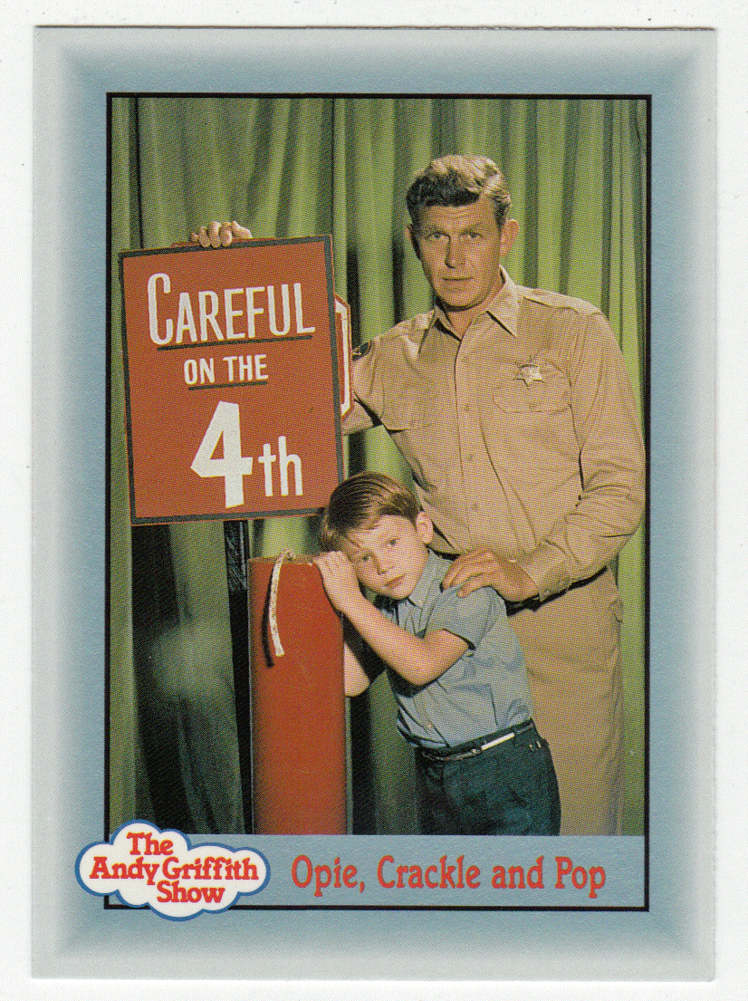 Opie, Crackle and Pop (Trading Card) The Andy Griffith Show - 1990 Pacific # 327 - Mint