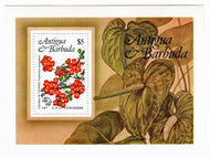 Antigua #  759 - Crown of Thorns - Euphorbia Splendens Postage Stamp Souvenir Sheet M/NH