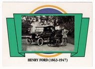 Henry Ford (1863-1947) (Trading Card) Antique Cars - 1st Collector Edition - 1992 Panini # 2 - Mint