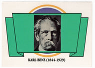 Karl Benz (1844-1929) (Trading Card) Antique Cars - 1st Collector Edition - 1992 Panini # 4 - Mint