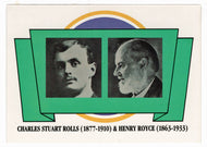 Charles Stuart Rolls (1877-1910) & Henry Royce (1863-1933) (Trading Card) Antique Cars - 1st Collector Edition - 1992 Panini # 7 - Mint