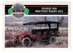 Stanley 810 Mountain Wagon - 1913 (Trading Card) Antique Cars - 1st Collector Edition - 1992 Panini # 20 - Mint