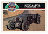 Bentley 4-1/2-Liter Supercharged - 1929 (Trading Card) Antique Cars - 1st Collector Edition - 1992 Panini # 33 - Mint