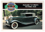 Packard 745 Proux Victoria - 1930 (Trading Card) Antique Cars - 1st Collector Edition - 1992 Panini # 38 - Mint