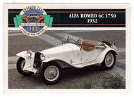 Alfa Romeo 6C 1750 - 1932 (Trading Card) Antique Cars - 1st Collector Edition - 1992 Panini # 47 - Mint