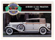 Auburn 12-161 Phaeton - 1933 (Trading Card) Antique Cars - 1st Collector Edition - 1992 Panini # 50 - Mint