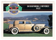 Duesenberg J Beverly - 1933 (Trading Card) Antique Cars - 1st Collector Edition - 1992 Panini # 53 - Mint