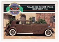 Packard 1106 Dietrich Special Sport Sedan - 1933 (Trading Card) Antique Cars - 1st Collector Edition - 1992 Panini # 57 - Mint