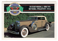 Duesenberg J Brunn Riviera Phaeton - 1934 (Trading Card) Antique Cars - 1st Collector Edition - 1992 Panini # 61 - Mint