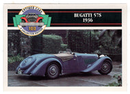 Bugatti 57S - 1936 (Trading Card) Antique Cars - 1st Collector Edition - 1992 Panini # 67 - Mint