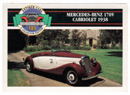 Mercedes-Benz 170V Cabriolet - 1938 (Trading Card) Antique Cars - 1st Collector Edition - 1992 Panini # 83 - Mint