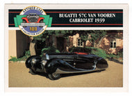 Bugatti 57C Van Vooren Cabriolet - 1939 (Trading Card) Antique Cars - 1st Collector Edition - 1992 Panini # 87 - Mint