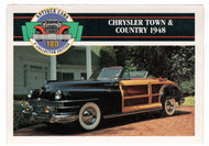 Chrysler Town & Country - 1948 (Trading Card) Antique Cars - 1st Collector Edition - 1992 Panini # 99 - Mint