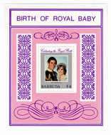Barbuda #  543 - Birth of HRH Prince William Postage Stamp Souvenir Sheet M/NH