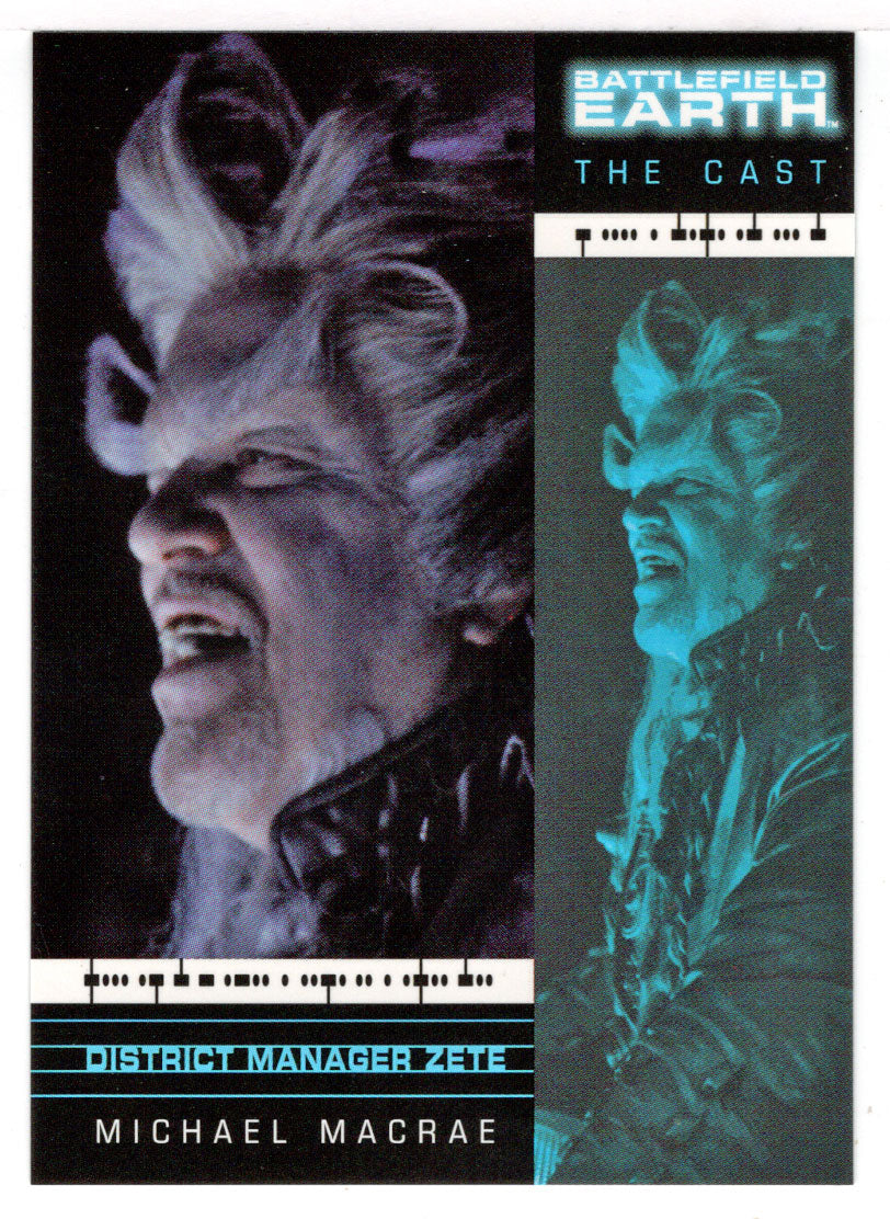 District Manager Zete - Michael Macrae (Trading Card) Battlefield Earth (The Movie) - 2000 Upper Deck # 72 - Mint