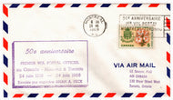 Canada Postage Stamps #  419 - Air Mail Montreal to Toronto - 50th Anniversary - Air Mail Event Cover