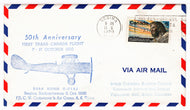 Canada Postage Stamps #  512 - First Trans-Canada Flight - 50th Anniversary - Air Mail Event Cover