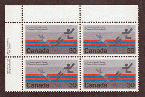 Canada #  758 - 1978 Commonwealth Games - Edmonton, Canada - Plate Block - Upper Left