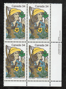 Canada # 1060 - Louis Hebert - Plate Block - Lower Right