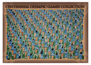 4 x 100-Meter Relay - Men (Olympic-Sports Card) Centennial Olympic Games Collection - 1995 Collect-A-Card # 40 Mint