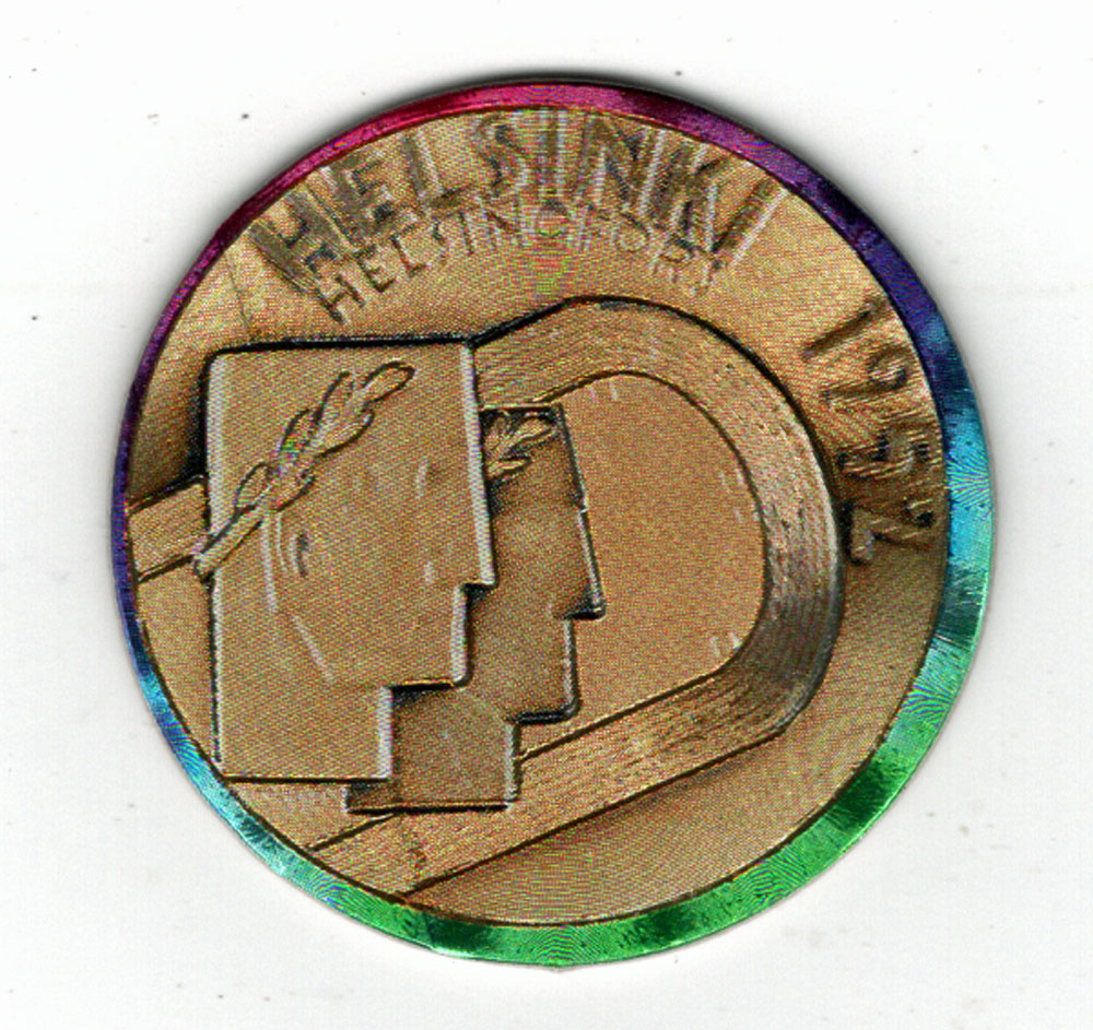 Helsinki, 1952 Fun Caps (Olympic-Sports Card) Centennial Olympic Games Collection - 1995 Collect-A-Card # 9 Mint