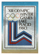 Winter Olympiad XIII - 1980 Lake Placid Poster Chrome (Olympic-Sports Card) Centennial Olympic Games Collection - 1995 Collect-A-Card # P-17 Mint