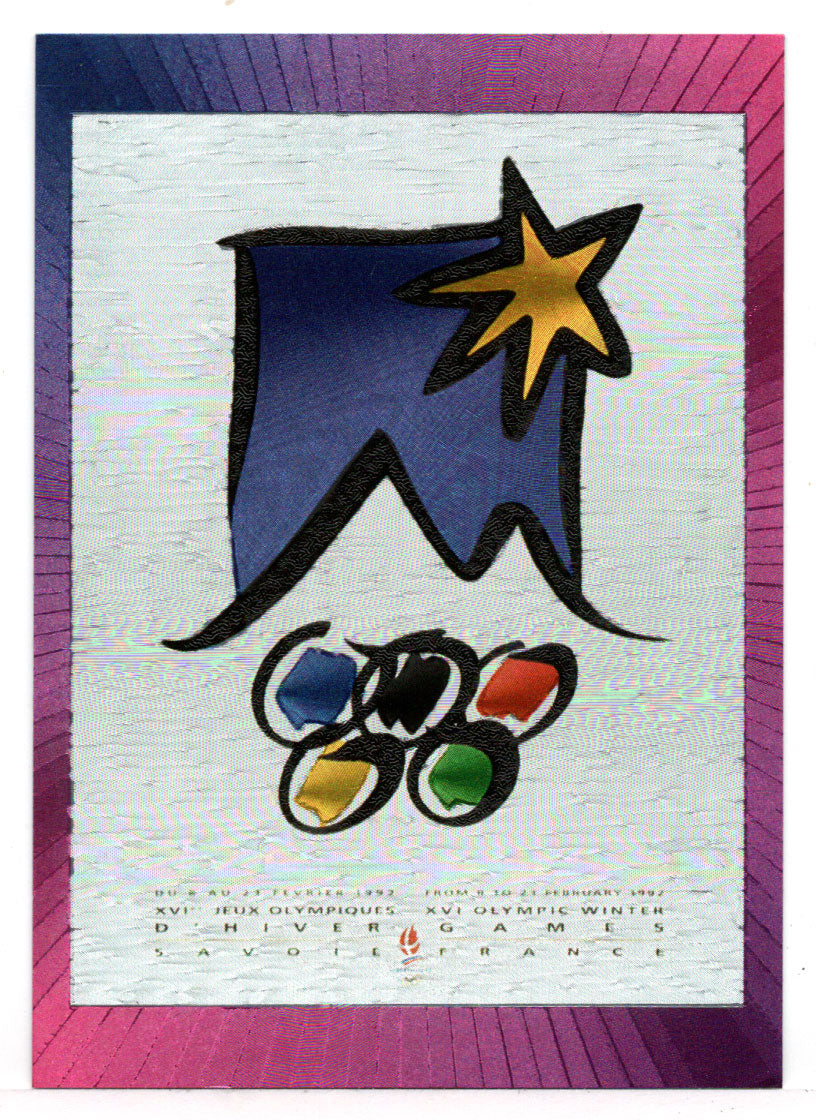 Winter Olympiad XVI - 1992 Albertville Poster Chrome (Olympic-Sports Card) Centennial Olympic Games Collection - 1995 Collect-A-Card # P-20 Mint