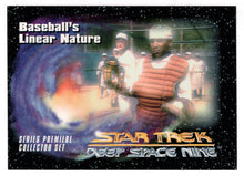 Load image into Gallery viewer, Baseball&#39;s Linear Nature (Trading Card) Deep Space Nine Premiere - 1993 Skybox # 33 - Mint
