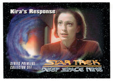 Load image into Gallery viewer, Kira&#39;s Response (Trading Card) Deep Space Nine Premiere - 1993 Skybox # 38 - Mint
