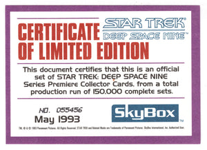 Checklist (Trading Card) Deep Space Nine Premiere - 1993 Skybox # 48 - Mint