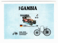 Gambia #  629 - Ameripex '86 - Karl Benz Automobile Centenary Postage Stamp Souvenir Sheet M/NH