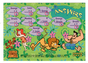 Solve These Math Problems - Activity Cards  (Trading Card) George of the Jungle - 1997 Upper Deck # 37 - Mint