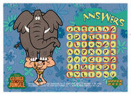 Jungle Word Search - Activity Cards  (Trading Card) George of the Jungle - 1997 Upper Deck # 44 - Mint