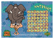 Jungle Word Search - Activity Cards (Trading Card) George of the Jungle - 1997 Upper Deck # 44 - Mint