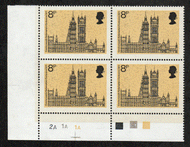 Great Britain #  705 - Commonwealth Parliamentary Conference - 1973 - Plate Block - Lower Left