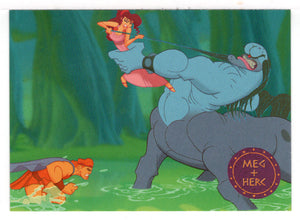 Herc Rescues Meg (Trading Card) Hercules - Disney - 1997 Skybox # 43 - Mint