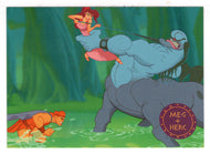 Herc Rescues Meg (Trading Card) Hercules - Disney - 1997 Skybox # 43 - Mint